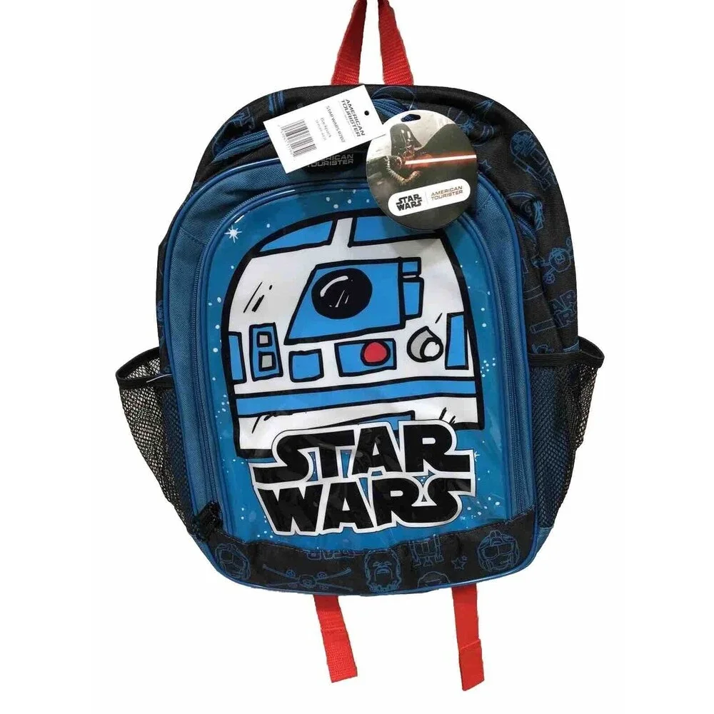 Disney Backpack Star Wars R2D2 by American Tourister Brand Blue New